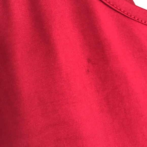 Plus Size Cowl Neck Tank Top Sz 4x US 20 red burgundy staple holiday item cute - Picture 6 of 7